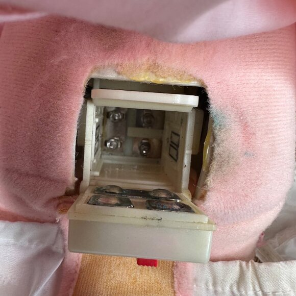 Vintage 1987 Worlds Of Wonder Baby Miss Piggy Little Boppers Plush Doll Pink Dre - Picture 5 of 16